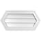 Ekena Millwork Half Round Surface Mount PVC Gable Vent w/ 2"W x 1-1/2"P Brickmould Frame, 24"W x 12"H GVPHR24X1202SN - alternate 1